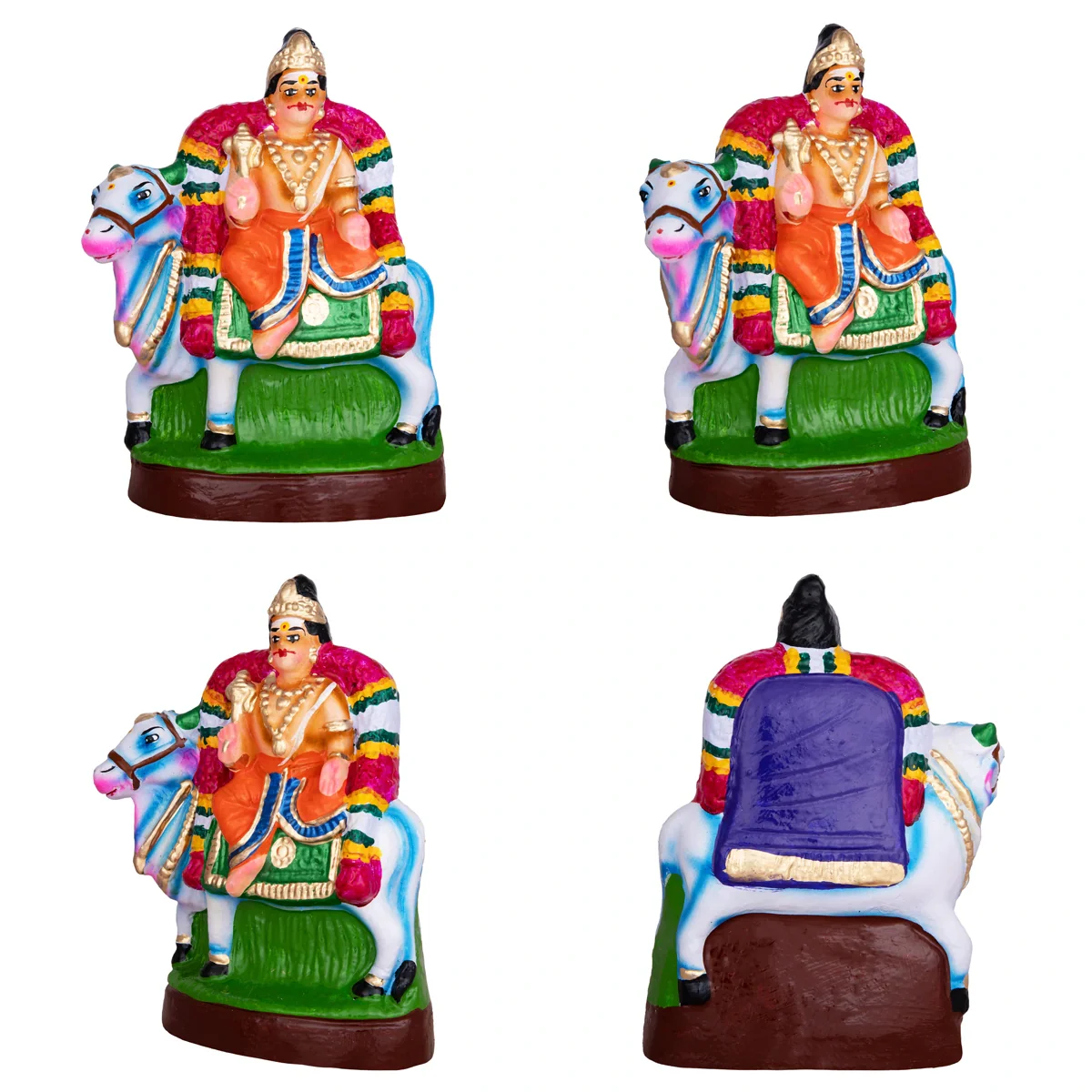 Pancha Moorthigal Clay Golu Bommai Set- 9 X 7 Inches | Navaratri Golu Gombe/Giri Golu Doll/Navratri Decoration - Image 7