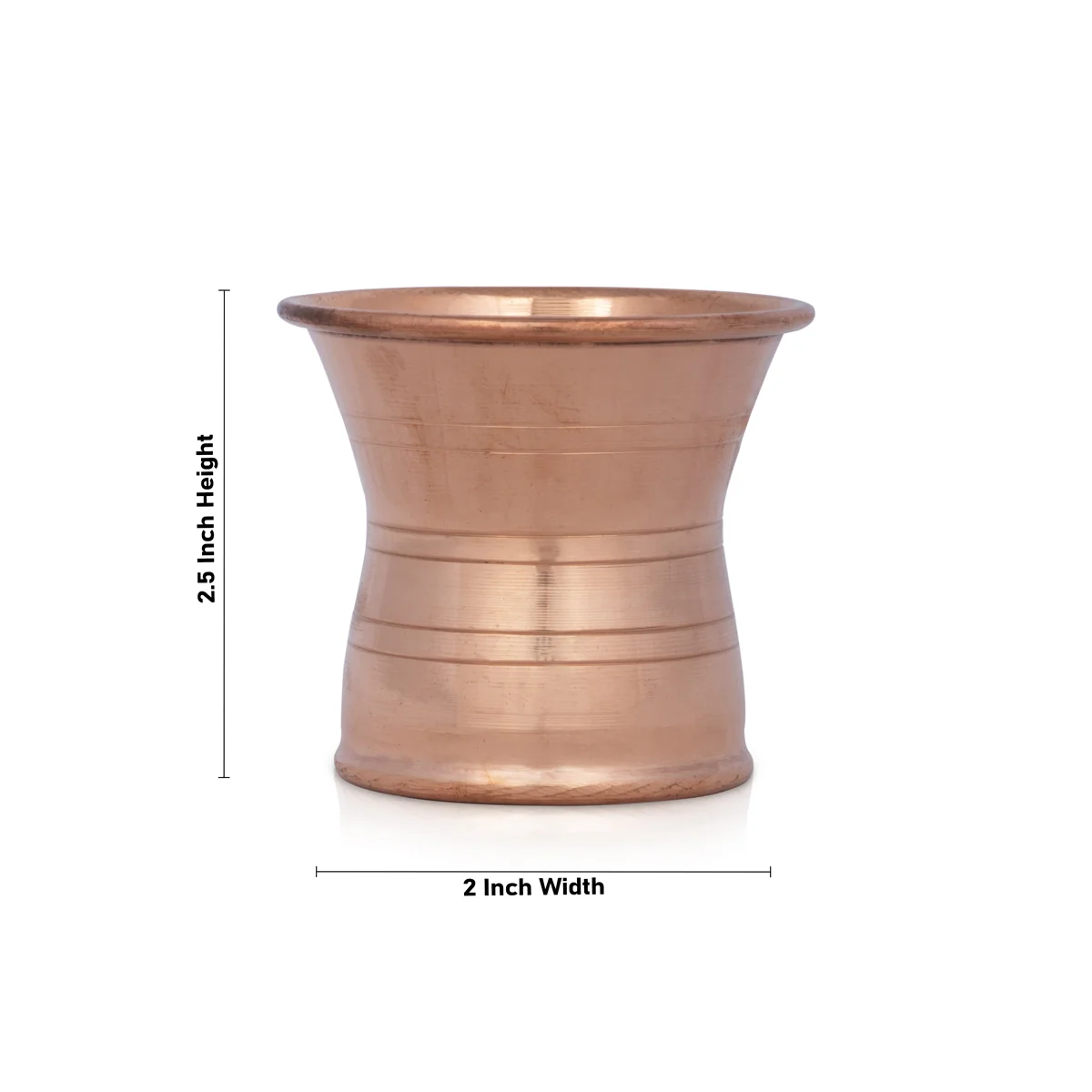 Pancha Patra - 2.5 x 2 Inches | Copper Panchapatra/ Panchamurt for Pooja/ 70 Gms Approx - Image 4