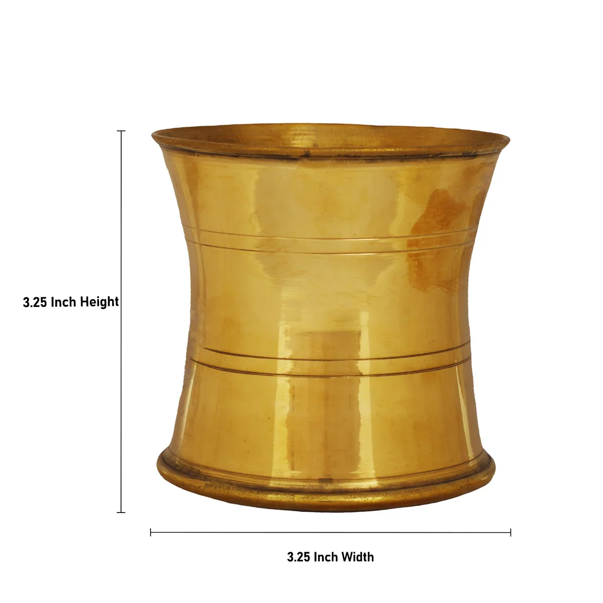 Pancha Patra - 3.25 x 3.25 Inches | Brass Panchapatra/ Panchamurt for Pooja/ 100 Gms Approx - Image 3