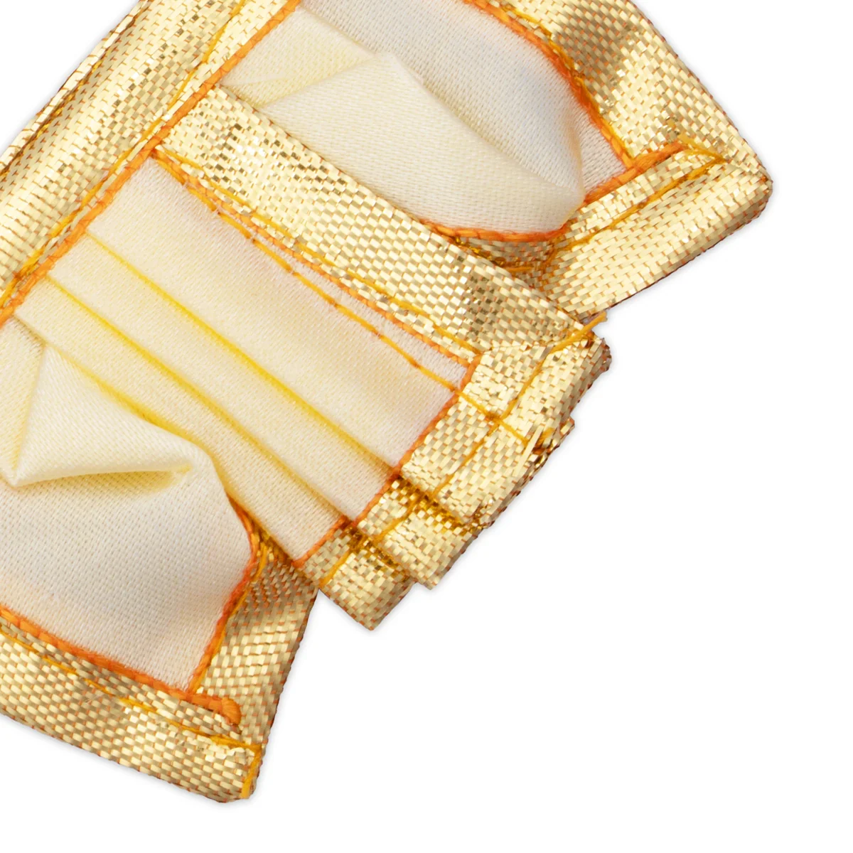 Panchakacham - 1.5 x 2.75 Inches | Satin with Zari Border Dhoti/ Panchagajam for Deity/ Assorted Colour - Image 6