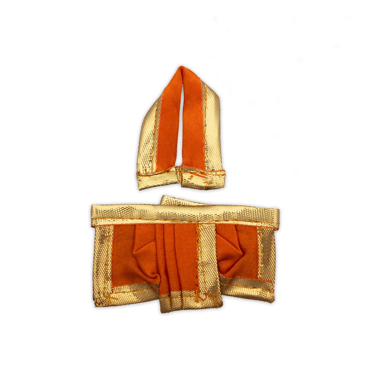 Panchakacham - 1.5 x 2.75 Inches | Satin with Zari Border Dhoti/ Panchagajam for Deity/ Assorted Colour - Image 7