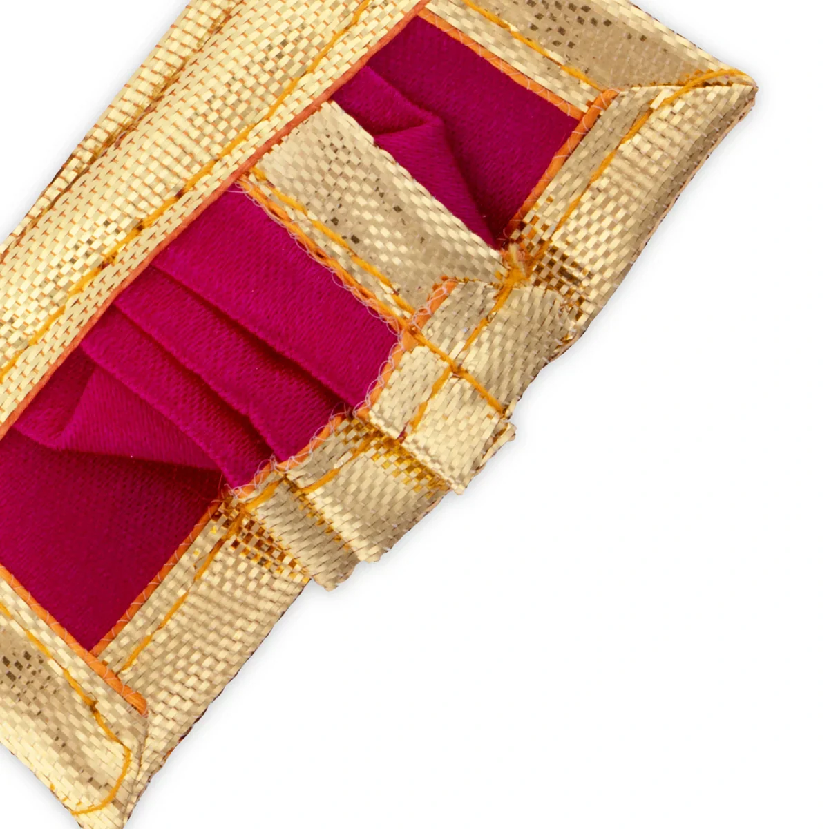 Panchakacham - 1 x 2 Inches | Dhoti/ Satin with Jari Border Panchagajam for Deity/ Assorted Colour - Image 10