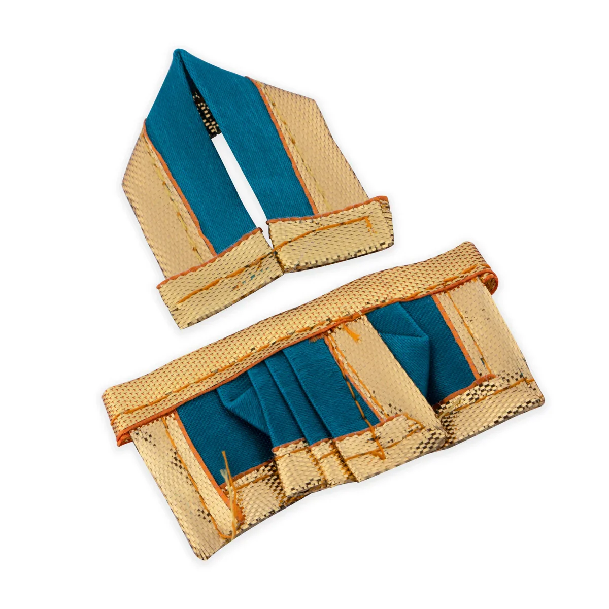 Panchakacham - 1 x 2 Inches | Dhoti/ Satin with Jari Border Panchagajam for Deity/ Assorted Colour - Image 3