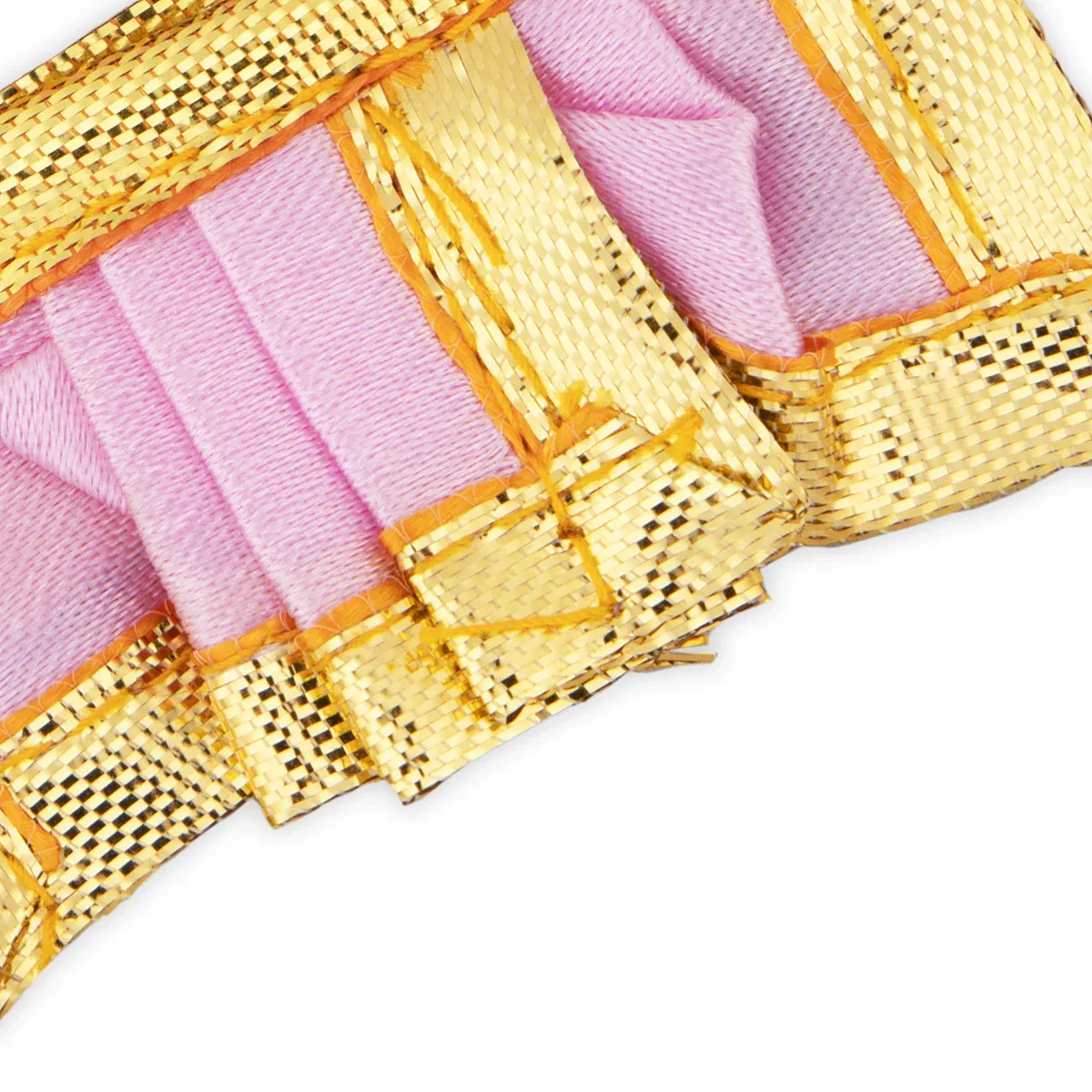 Panchakacham - 1 x 2 Inches | Dhoti/ Satin with Jari Border Panchagajam for Deity/ Assorted Colour - Image 7