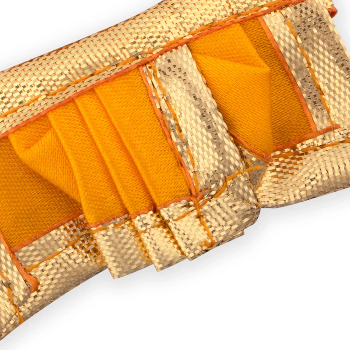 Panchakacham - 1 x 2 Inches | Dhoti/ Satin with Jari Border Panchagajam for Deity/ Assorted Colour - Image 8