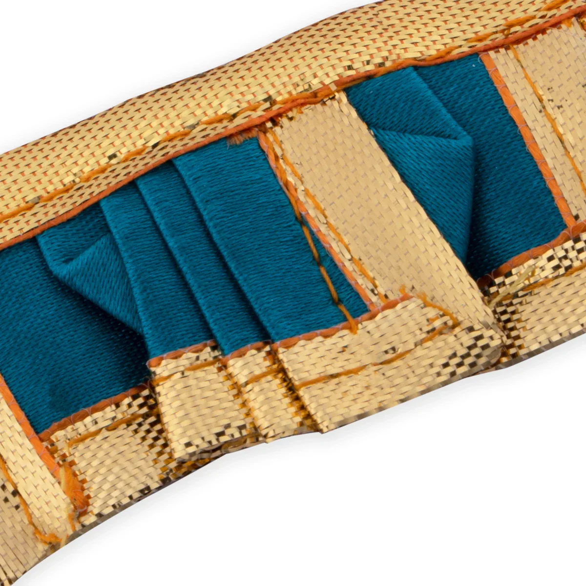 Panchakacham - 1 x 2 Inches | Dhoti/ Satin with Jari Border Panchagajam for Deity/ Assorted Colour - Image 9