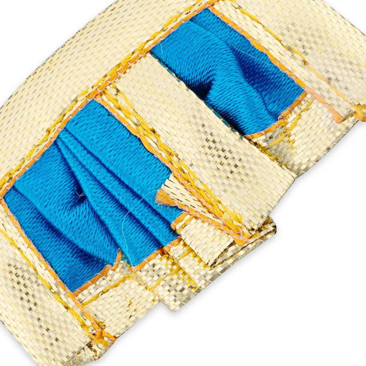 Panchakacham - 1 X 2 Inches | Satin Dhoti/ Jari Border Panchakajam For Deity/ Assorted Colour - Image 10