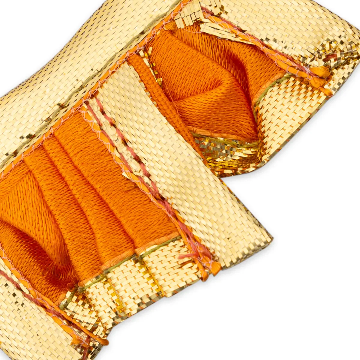 Panchakacham - 1 X 2 Inches | Satin Dhoti/ Jari Border Panchakajam For Deity/ Assorted Colour - Image 12