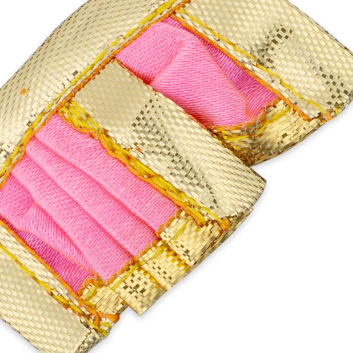 Panchakacham - 1 X 2 Inches | Satin Dhoti/ Jari Border Panchakajam For Deity/ Assorted Colour - Image 4