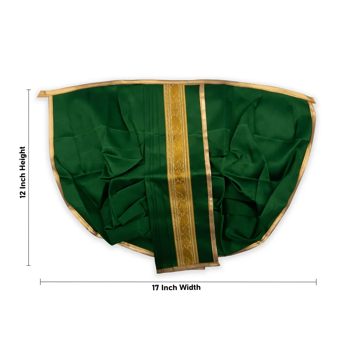Panchakacham - 12 Inches | Satin with Jari Border Dhoti/ Panchagajam for Deity/ Assorted Colour - Image 11