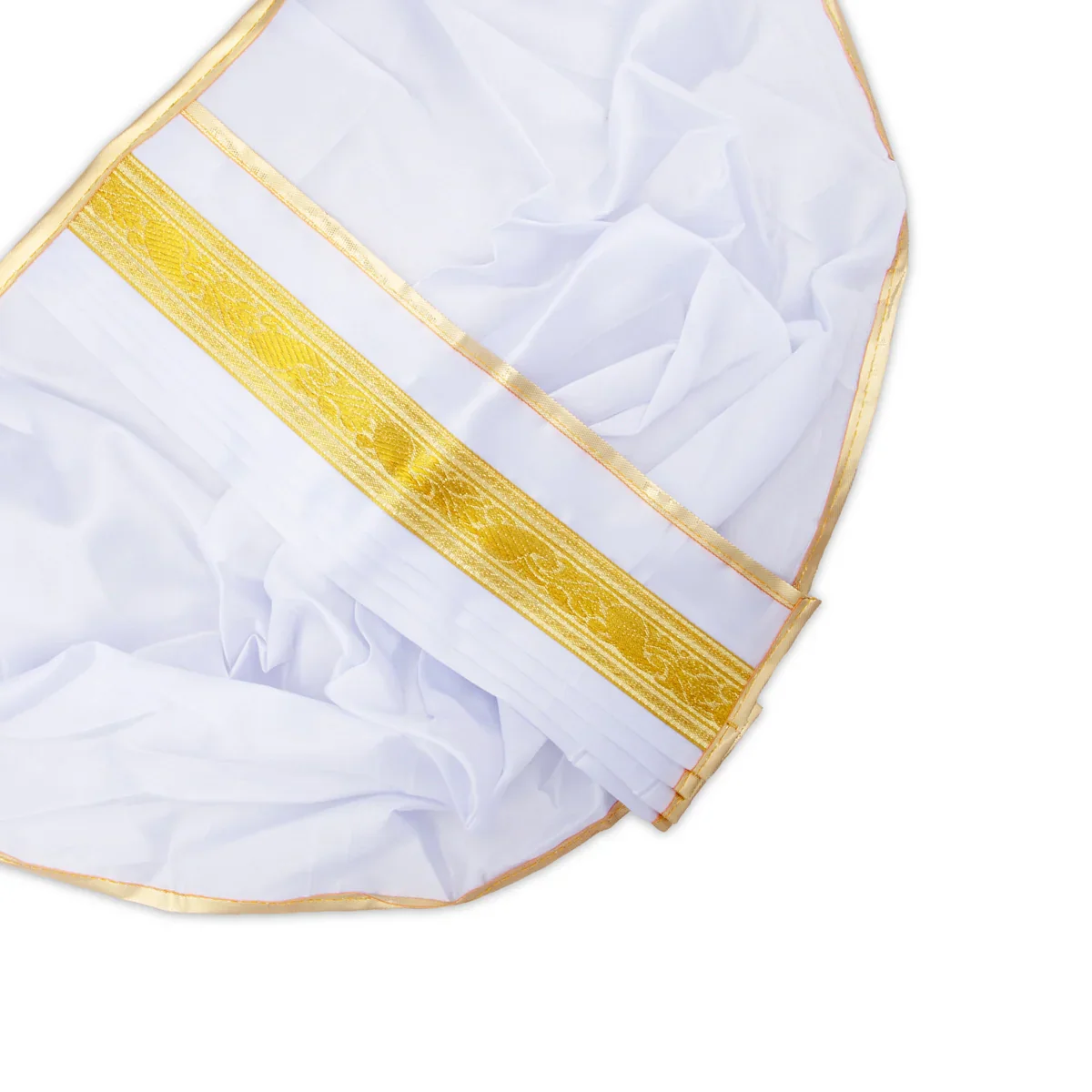 Panchakacham - 12 Inches | Satin with Jari Border Dhoti/ Panchagajam for Deity/ Assorted Colour - Image 9