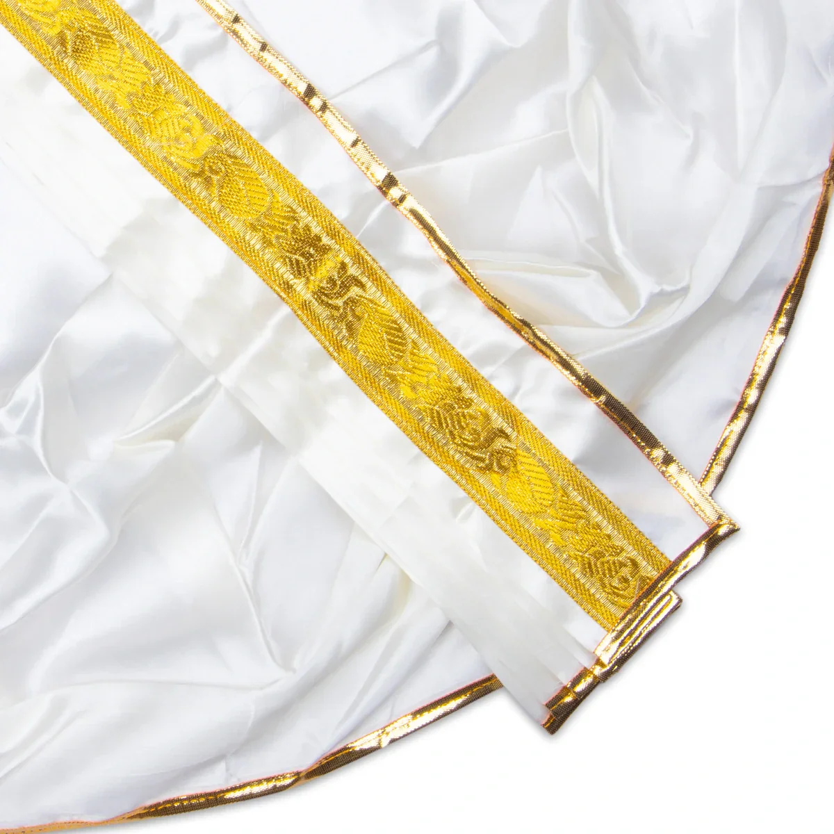 Panchakacham - 15 Inches | Satin with Jari Border Dhoti/ Panchagajam for Deity/ Assorted Colour - Image 5