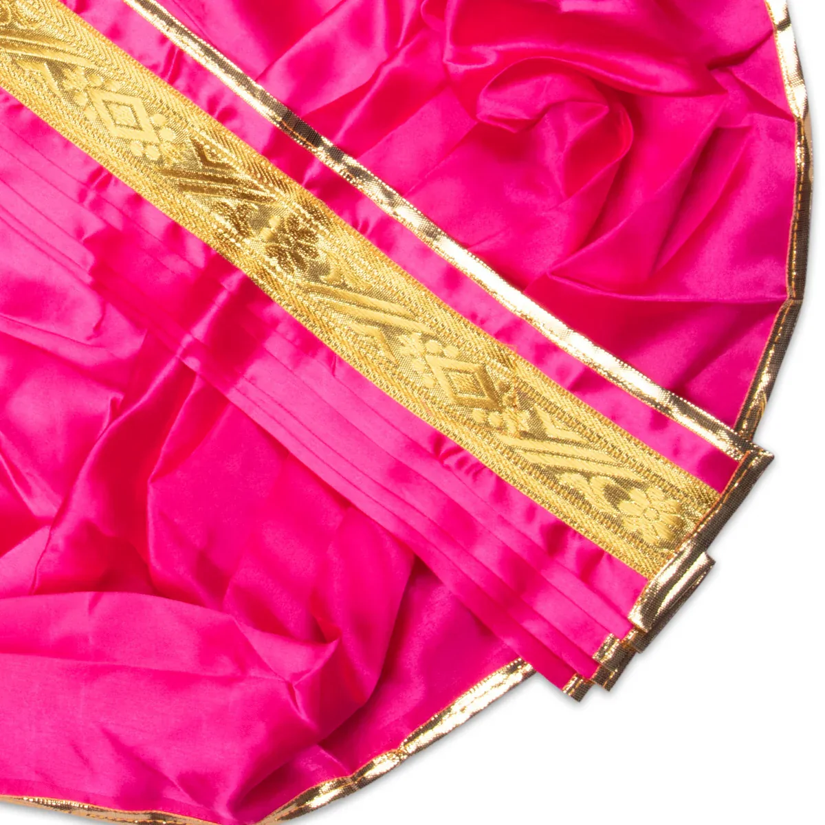 Panchakacham - 15 Inches | Satin with Jari Border Dhoti/ Panchagajam for Deity/ Assorted Colour - Image 8