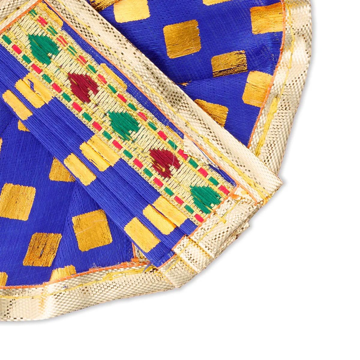 Panchakacham - 2.5 x 4 Inches | Dot Design Dhoti/ Golden Border Panchakajam for Deity - Image 4
