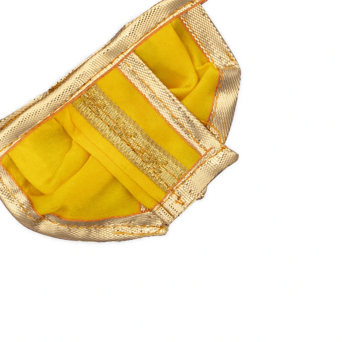Panchakacham - 2 x 3 Inches | Satin with Jari Border Dhoti/ Panchagajam for Deity/ Assorted Colour - Image 18