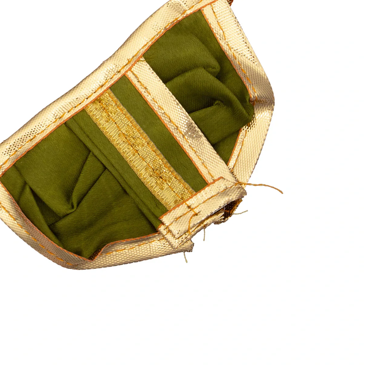 Panchakacham - 2 x 3 Inches | Satin with Jari Border Dhoti/ Panchagajam for Deity/ Assorted Colour - Image 9