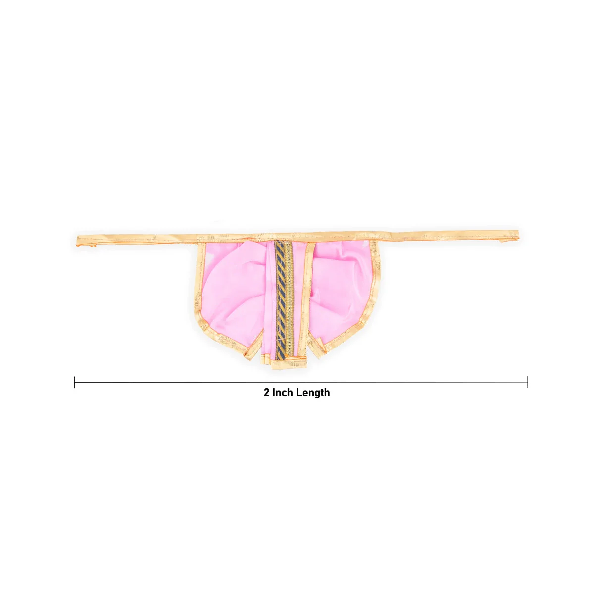 Panchakacham - 2 Inches | Satin with Jari Border Panchakajam/ Dhoti for Deity - Image 3