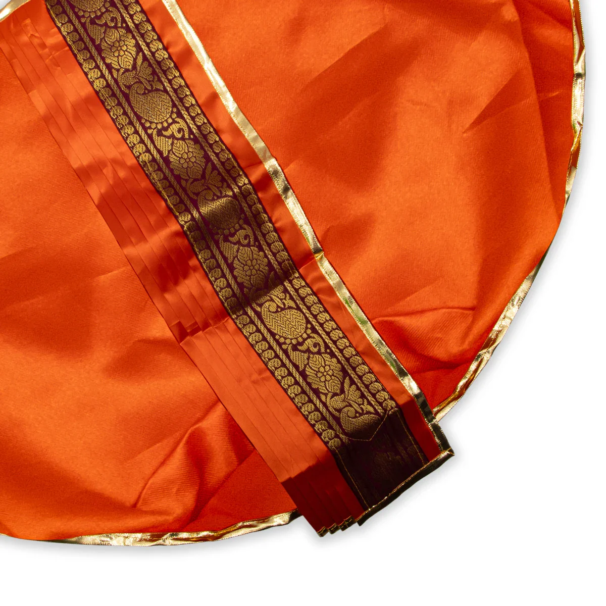 Panchakacham - 21 X 18 Inches | Satin Dhoti/ Jari Border Design Panchakajam For Deity/ Assorted Colour - Image 6