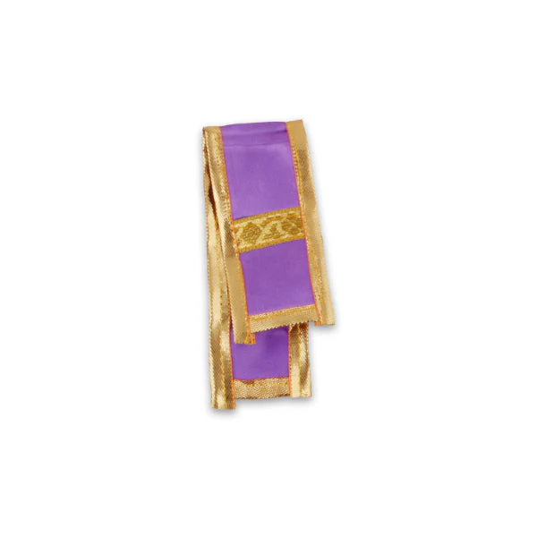 Panchakacham - 4 Inches | Satin with Zari Border Dhoti/ Panchagajam for Deity/ Assorted Colour - Image 3