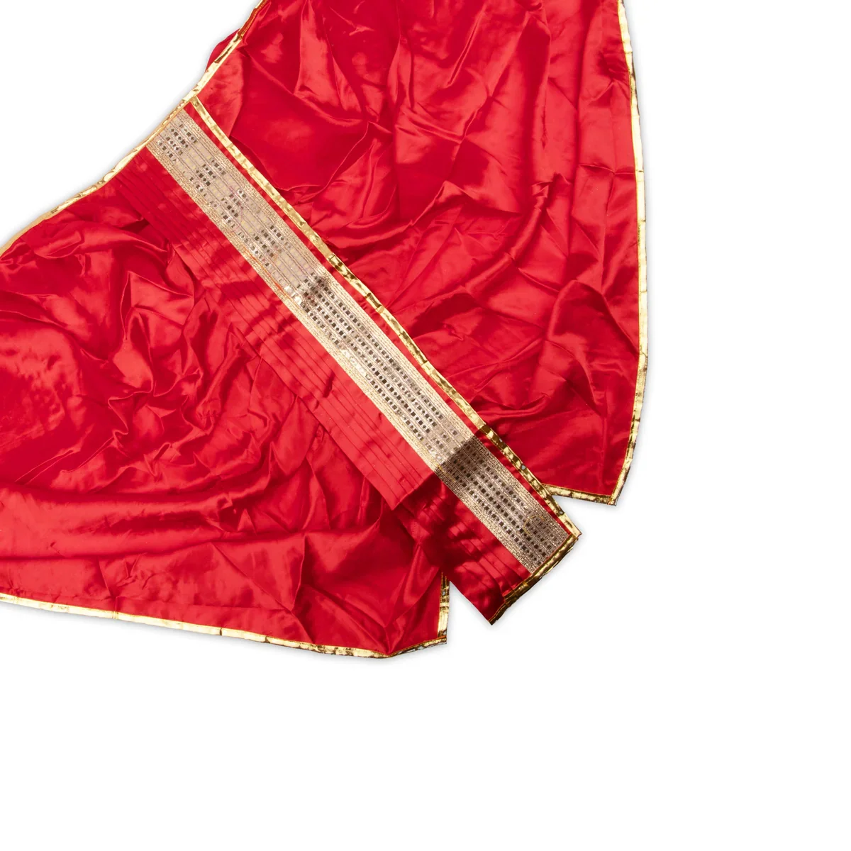 Panchakacham | Satin with Jari Border Dhoti/ Panchagajam for Deity/ Assorted Colour - Image 4