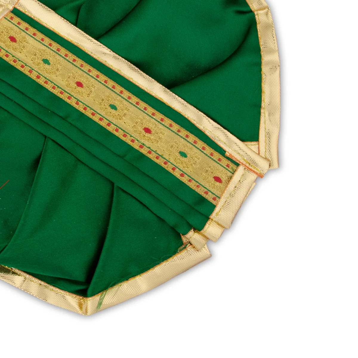 Panchakacham - 6 Inches | Satin with Zari Border Dhoti/ Panchagajam for Deity/ Assorted Colour - Image 7