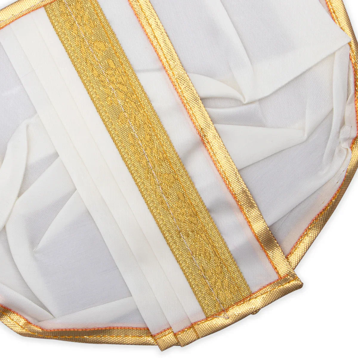 Panchakacham - 6 x 8 Inches | Dhoti/ Satin with Jari Border Panchagajam for Deity - Image 10