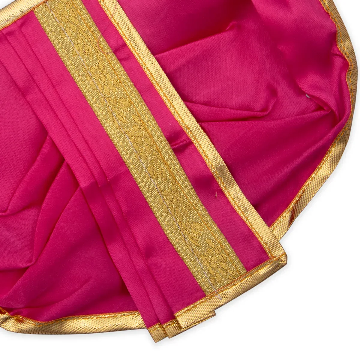 Panchakacham - 6 x 8 Inches | Dhoti/ Satin with Jari Border Panchagajam for Deity - Image 11