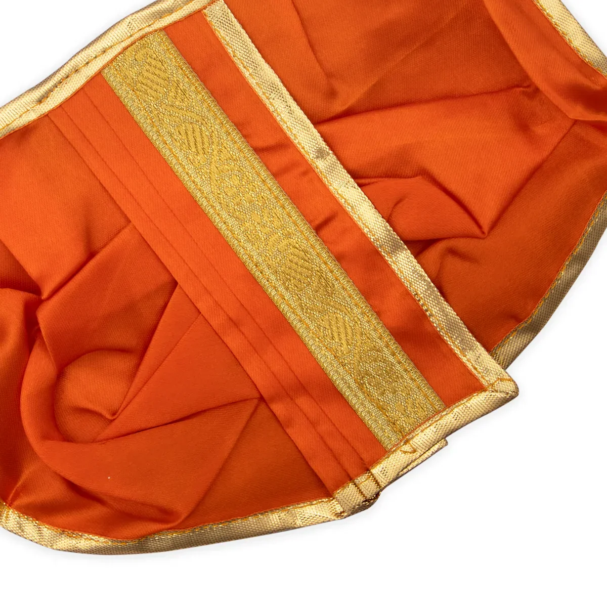 Panchakacham - 6 x 8 Inches | Dhoti/ Satin with Jari Border Panchagajam for Deity - Image 12