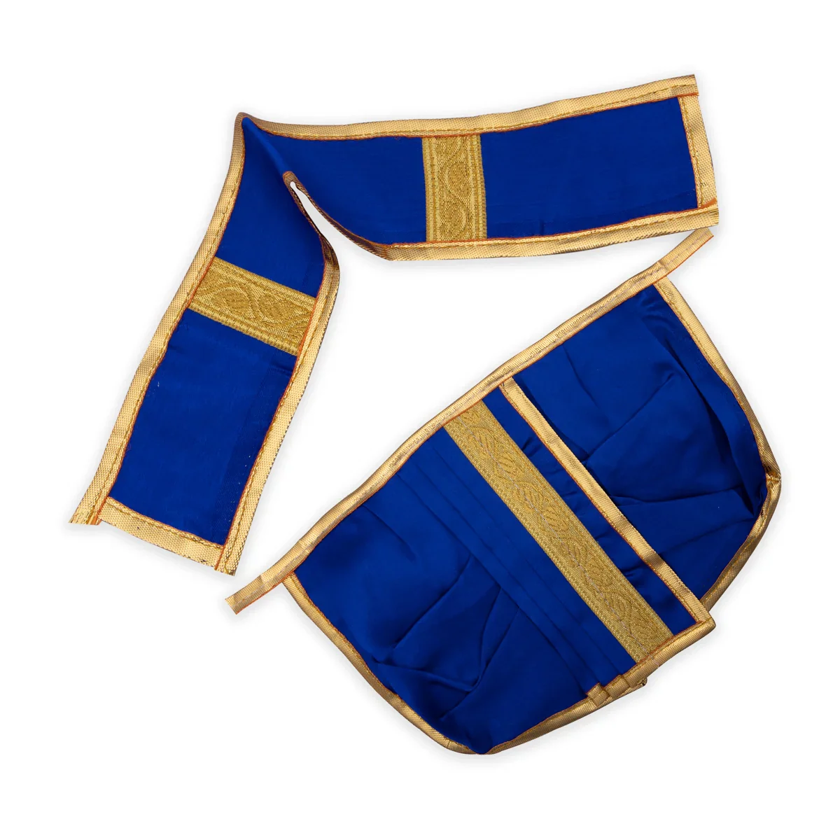 Panchakacham - 6 x 8 Inches | Dhoti/ Satin with Jari Border Panchagajam for Deity - Image 3