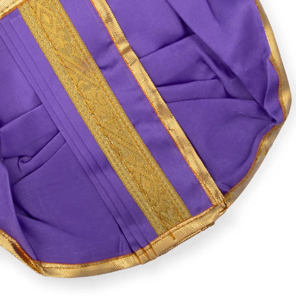 Panchakacham - 6 x 8 Inches | Dhoti/ Satin with Jari Border Panchagajam for Deity - Image 8
