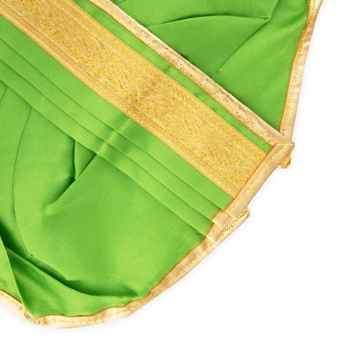 Panchakacham - 7 Inches | Satin Panchakajam/ Jari Border Dhoti for Deity Decor/ Assorted Colour - Image 7