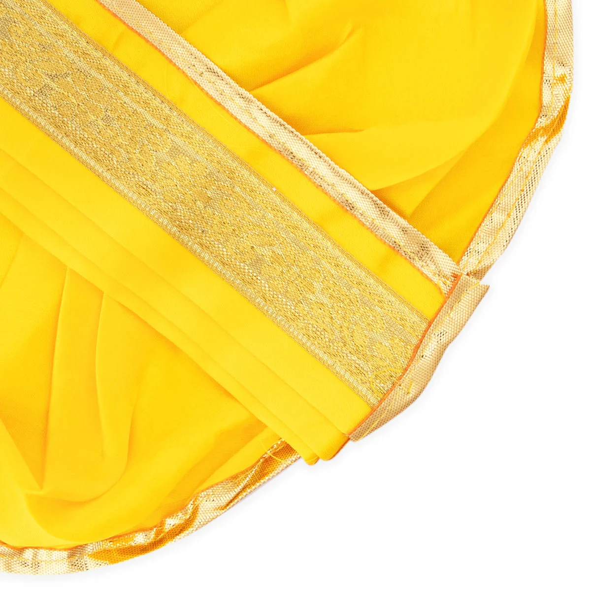 Panchakacham - 7 Inches | Satin Panchakajam/ Jari Border Dhoti for Deity Decor/ Assorted Colour - Image 8