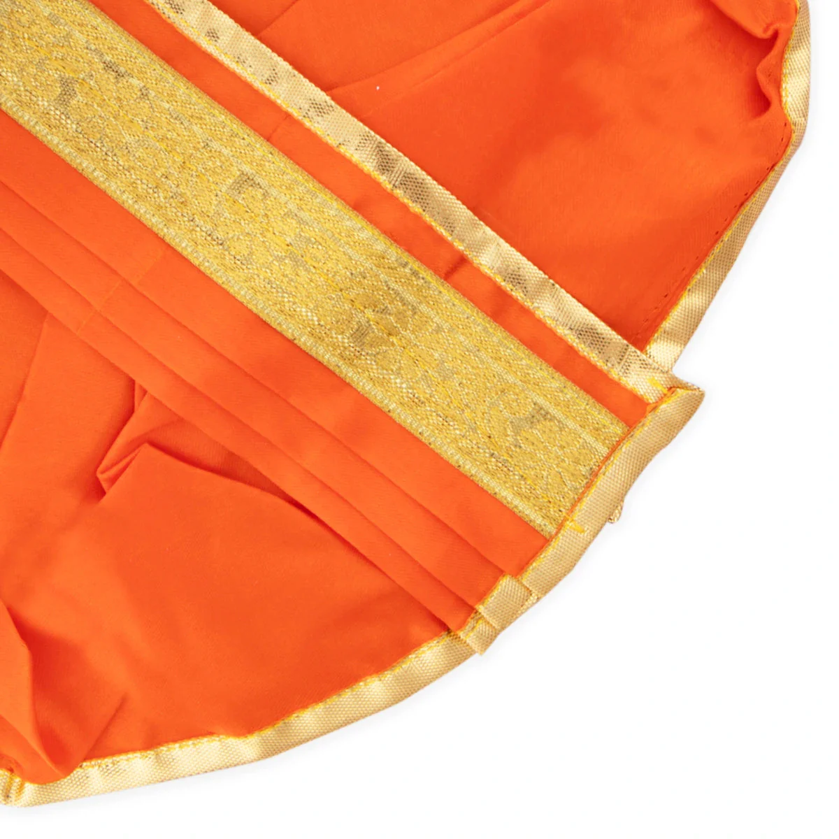 Panchakacham - 7 Inches | Satin Panchakajam/ Jari Border Dhoti for Deity Decor/ Assorted Colour - Image 9