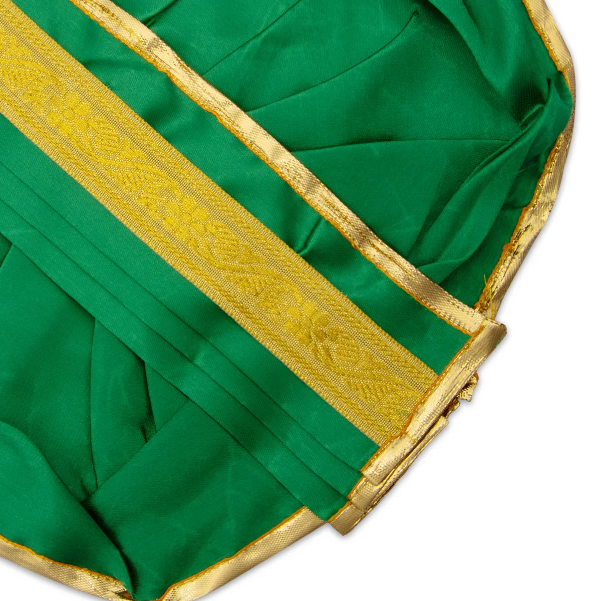 Panchakacham - 8 Inches | Satin with Jari Border Dhoti/ Panchagajam for Deity/ Assorted Colour - Image 10