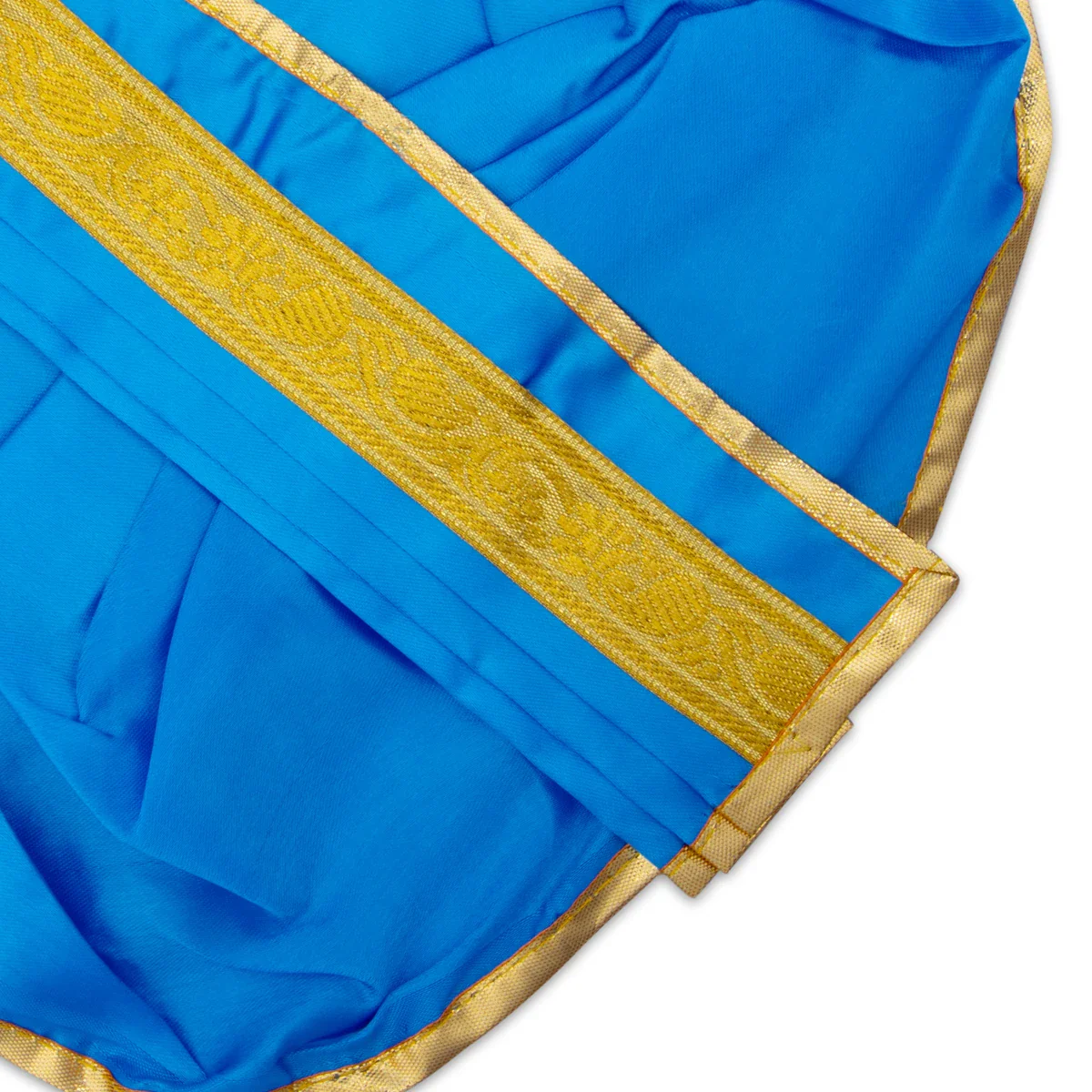 Panchakacham - 8 Inches | Satin with Jari Border Dhoti/ Panchagajam for Deity/ Assorted Colour - Image 11