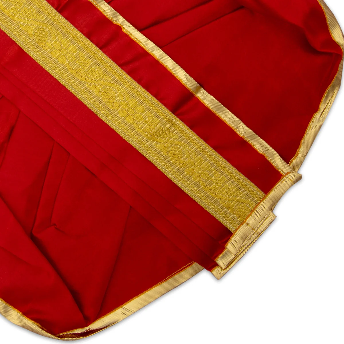 Panchakacham - 8 Inches | Satin with Jari Border Dhoti/ Panchagajam for Deity/ Assorted Colour - Image 12