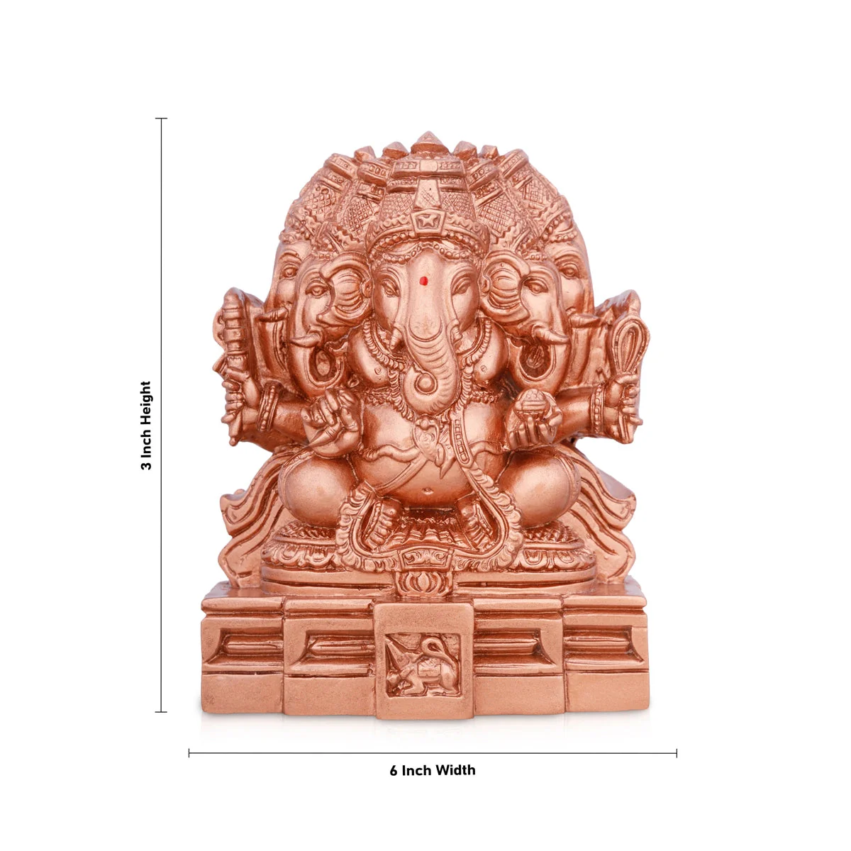 Panchamuga Ganesha Copper - Image 4