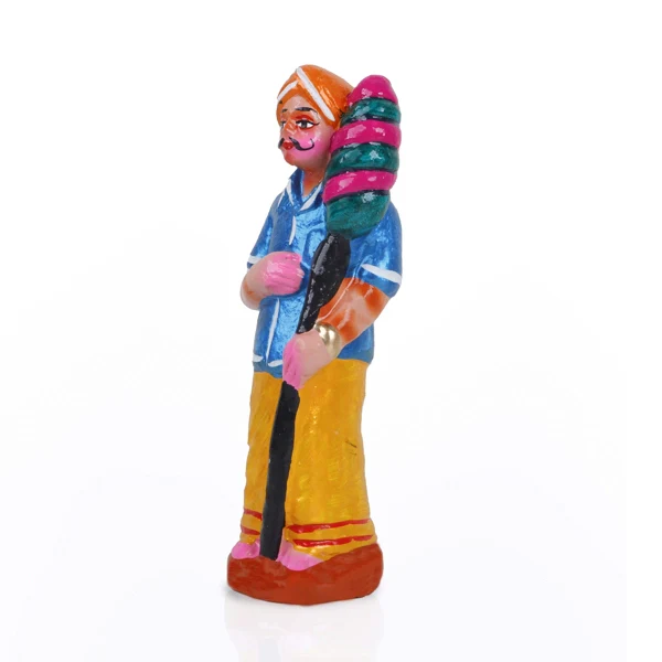 Panchumittai Clay Golu Bommai Set - 7.5 x 3 Inches | Giri Golu Doll/ Navaratri Golu Bomma/Gombe/Bommai - Image 11