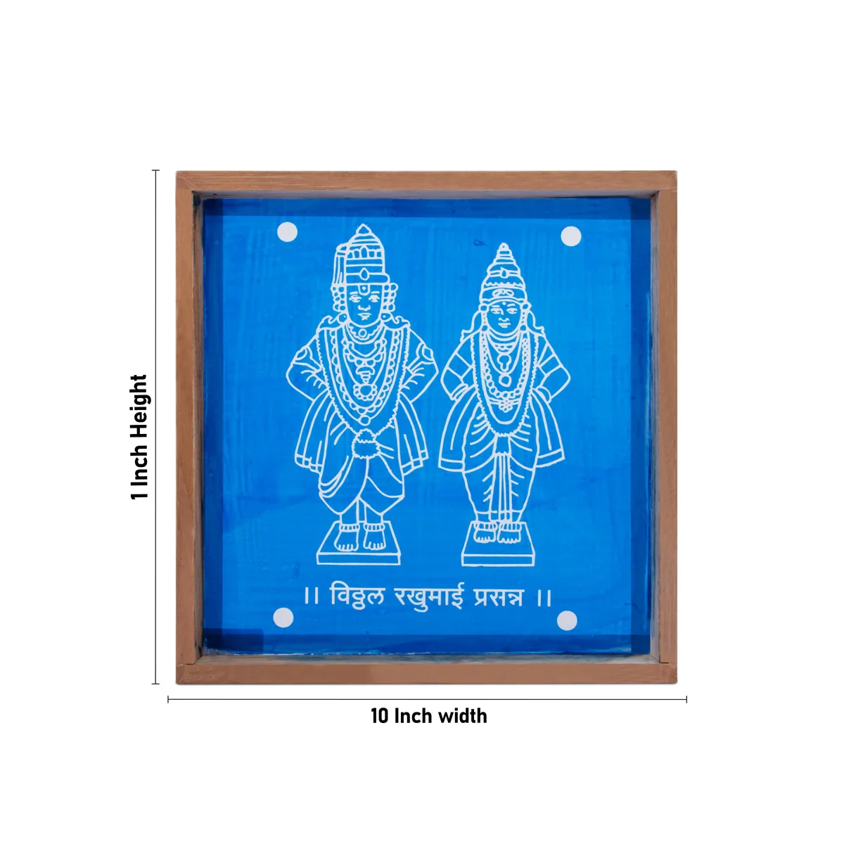 Panduranga Rukmini Stencil - 1 x 10 Inches | Kolam Stencil/ Rangoli Kolam Stencil for Pooja Room Decor - Image 4