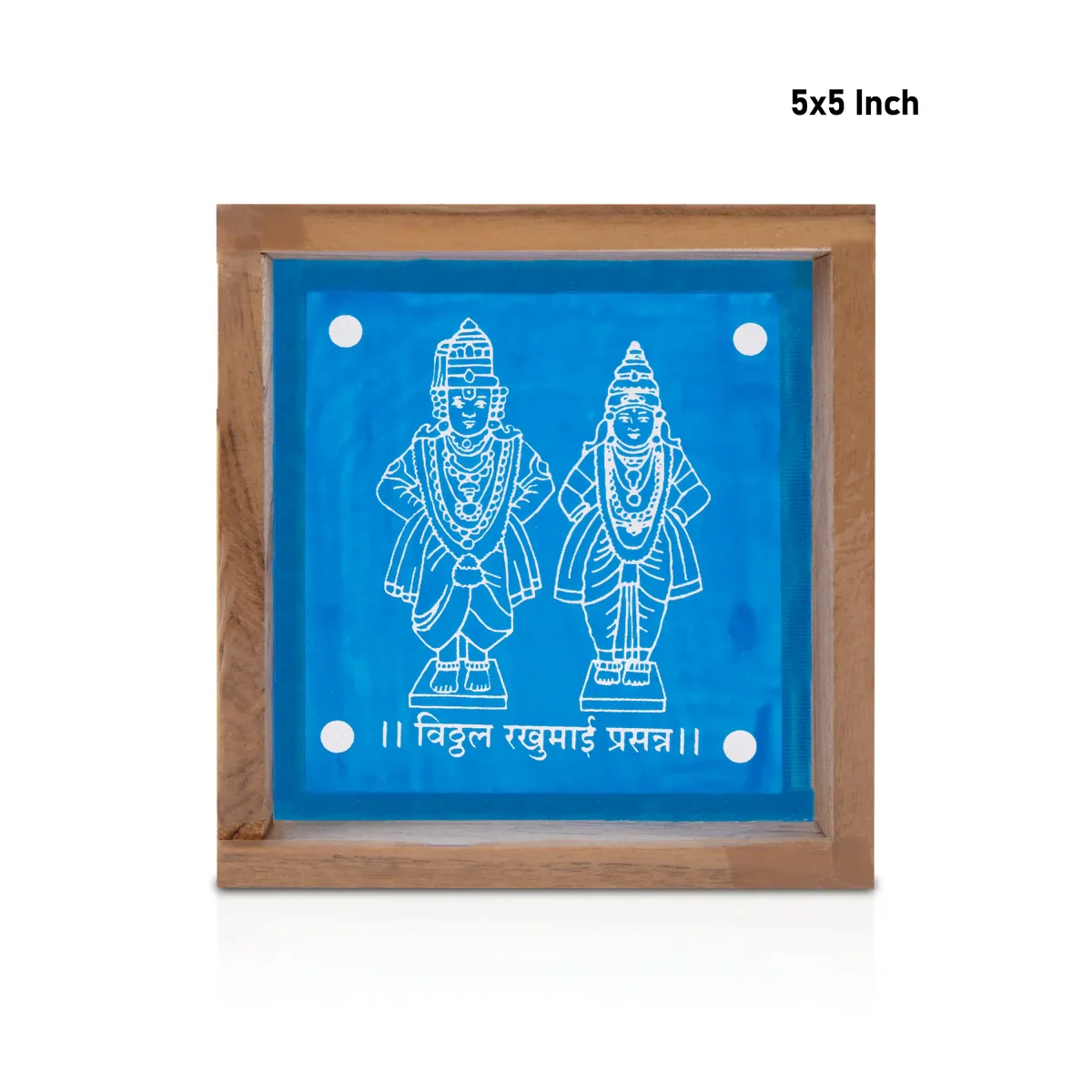 Panduranga Rukmini Stencil - 5 x 5 Inches | Kolam Stencil/ Rangoli Kolam Stencil for Pooja Room Decor - Image 5