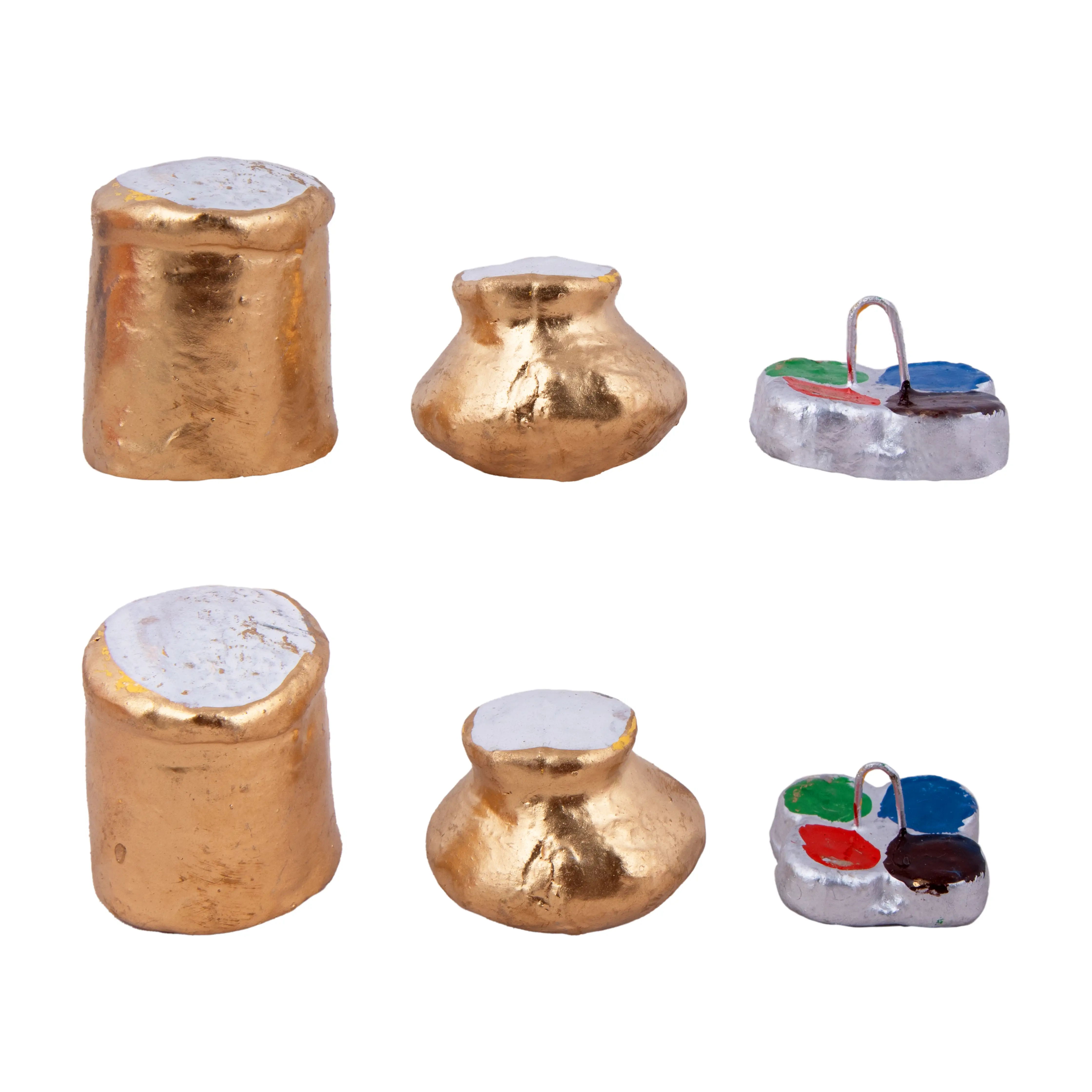 Panthi Clay Golu Bommai Set - 6 x 2 Inches | Giri Golu Doll/ Navaratri Golu Bomma/Gombe/Bommai - Image 13