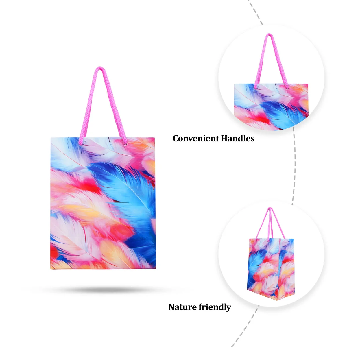 Paper Bag - 6 X 7.25 X 3.5 Inches | Gift Paper Bag/ Carry Bag/ Eco Friendly Paper Bag For Gifting & Shopping - Image 2
