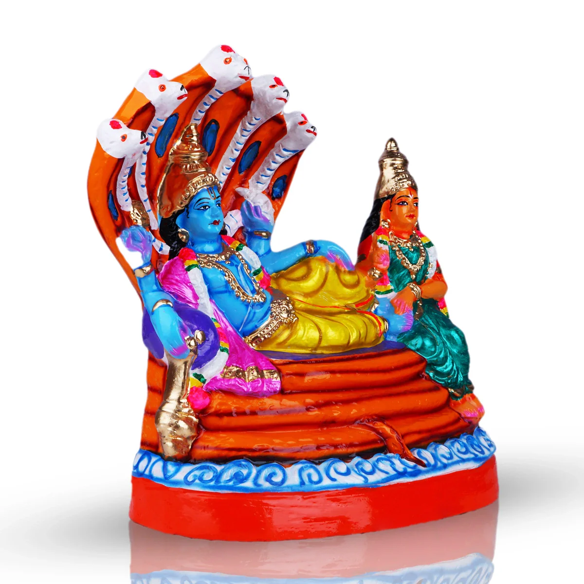 Parkadal Ranganathar Paper Mache Golu Bommai - 14 x 12 Inches | Giri Golu Doll/ Navaratri Golu Bomma/Gombe - Image 2
