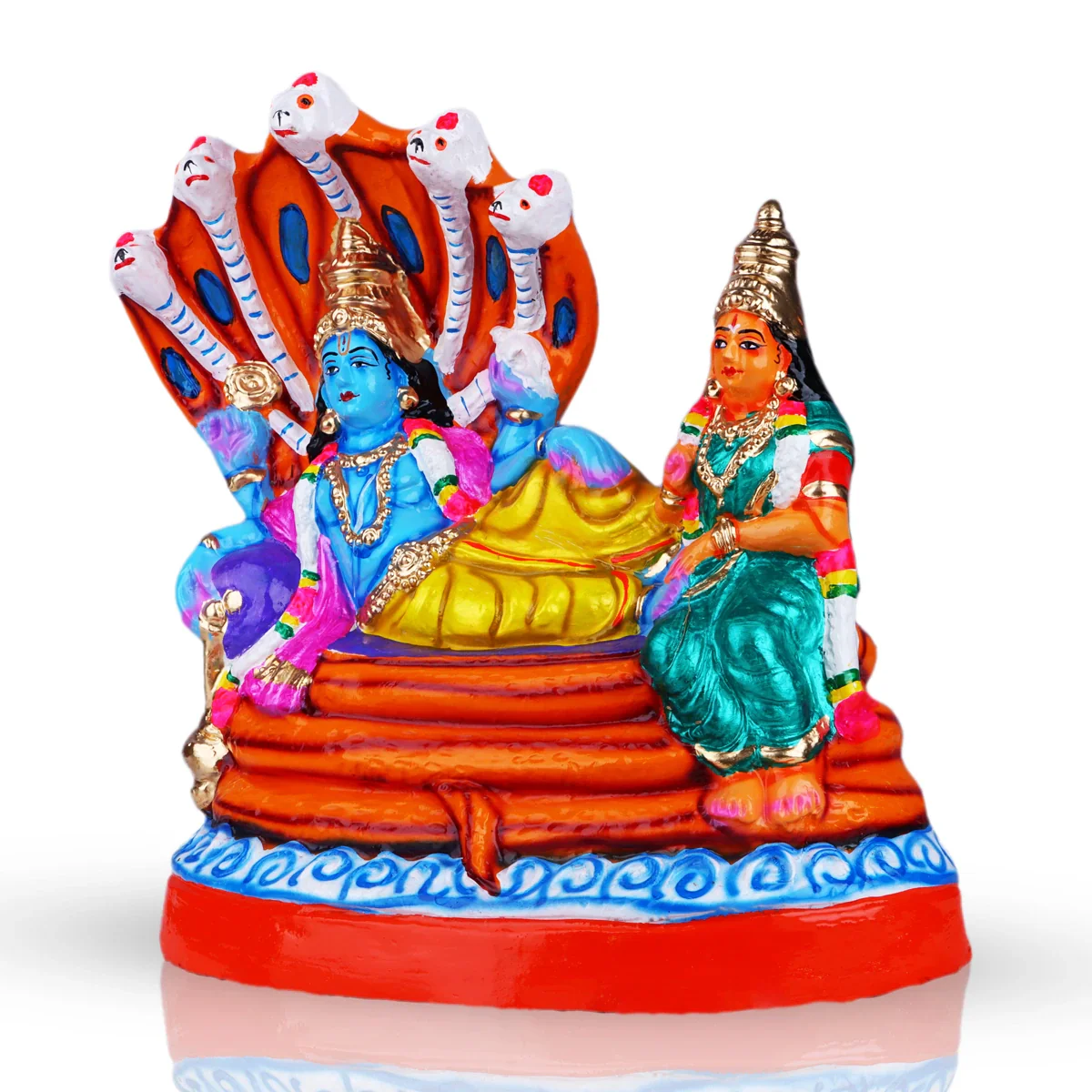 Parkadal Ranganathar Paper Mache Golu Bommai - 14 x 12 Inches | Giri Golu Doll/ Navaratri Golu Bomma/Gombe - Image 3