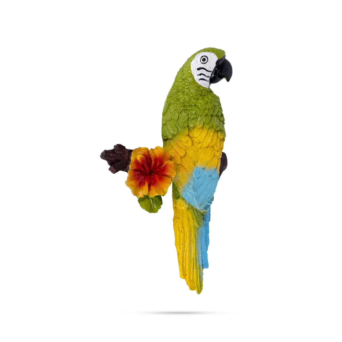Parrot Statue Sitting On Tree Wall Hanging-11.25 X 6.75 Inch | Resin Parrot Figurine/Parrot Sculpture For Home - Image 2