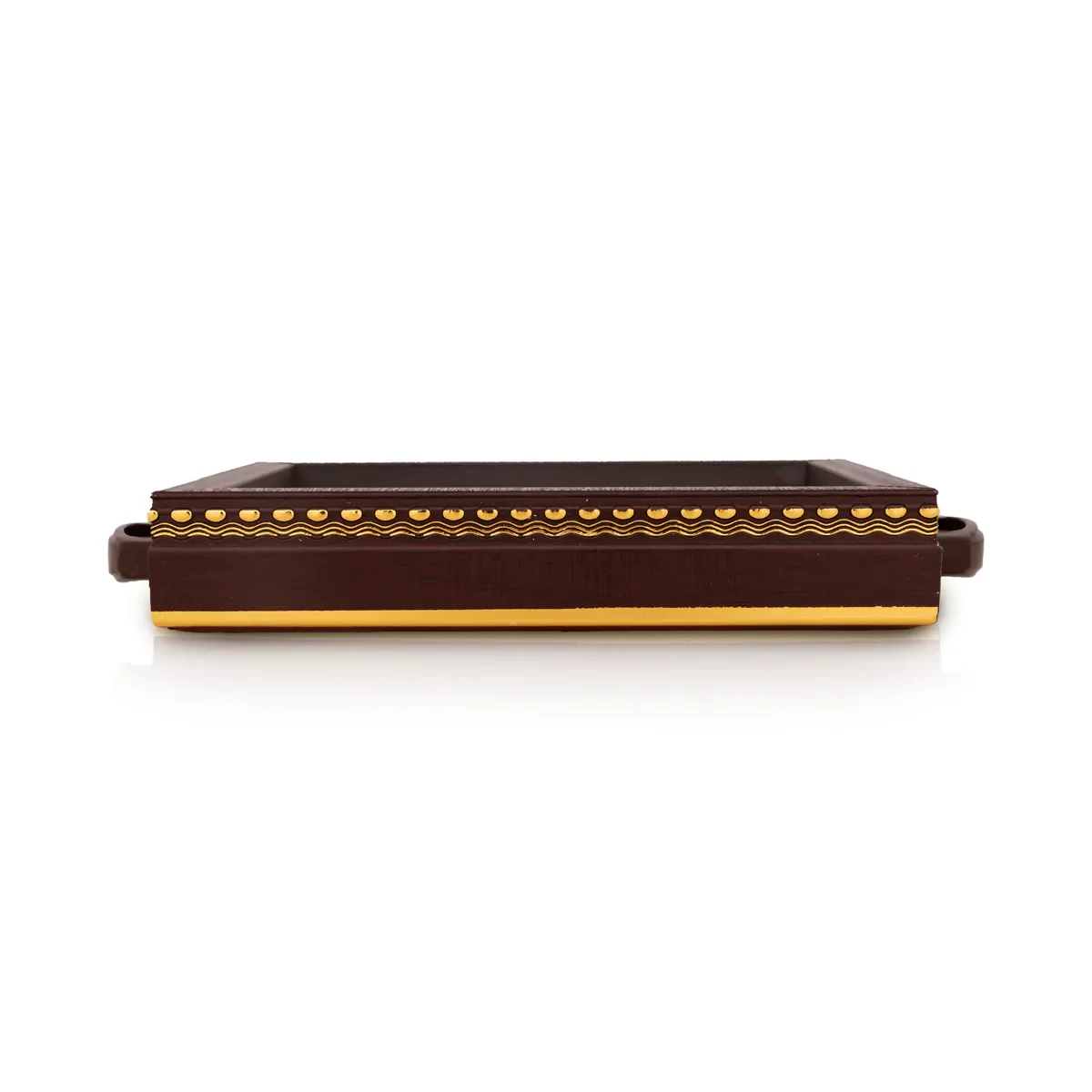Parrot Tanjore Glass Painting Tray - 6 X 6 Inches | Thanjavur Decorative Plate/ Wooden Serving Tray For Home - Image 4