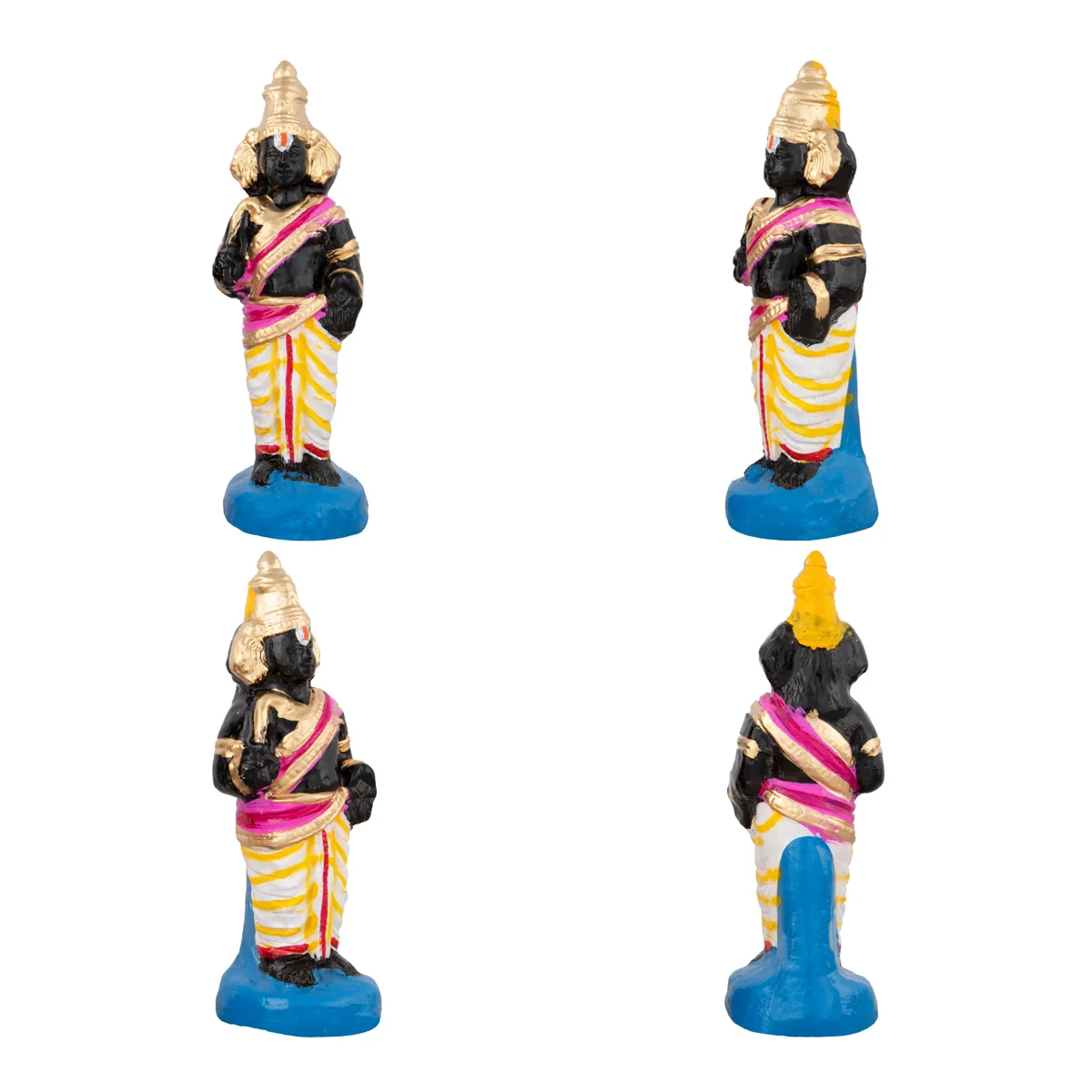 Parthasarathy Perumal Utsavar Clay Golu Bommai Set - 10 x 6 Inches | Giri Golu Doll/ Navaratri Golu Bomma/Gombe - Image 3