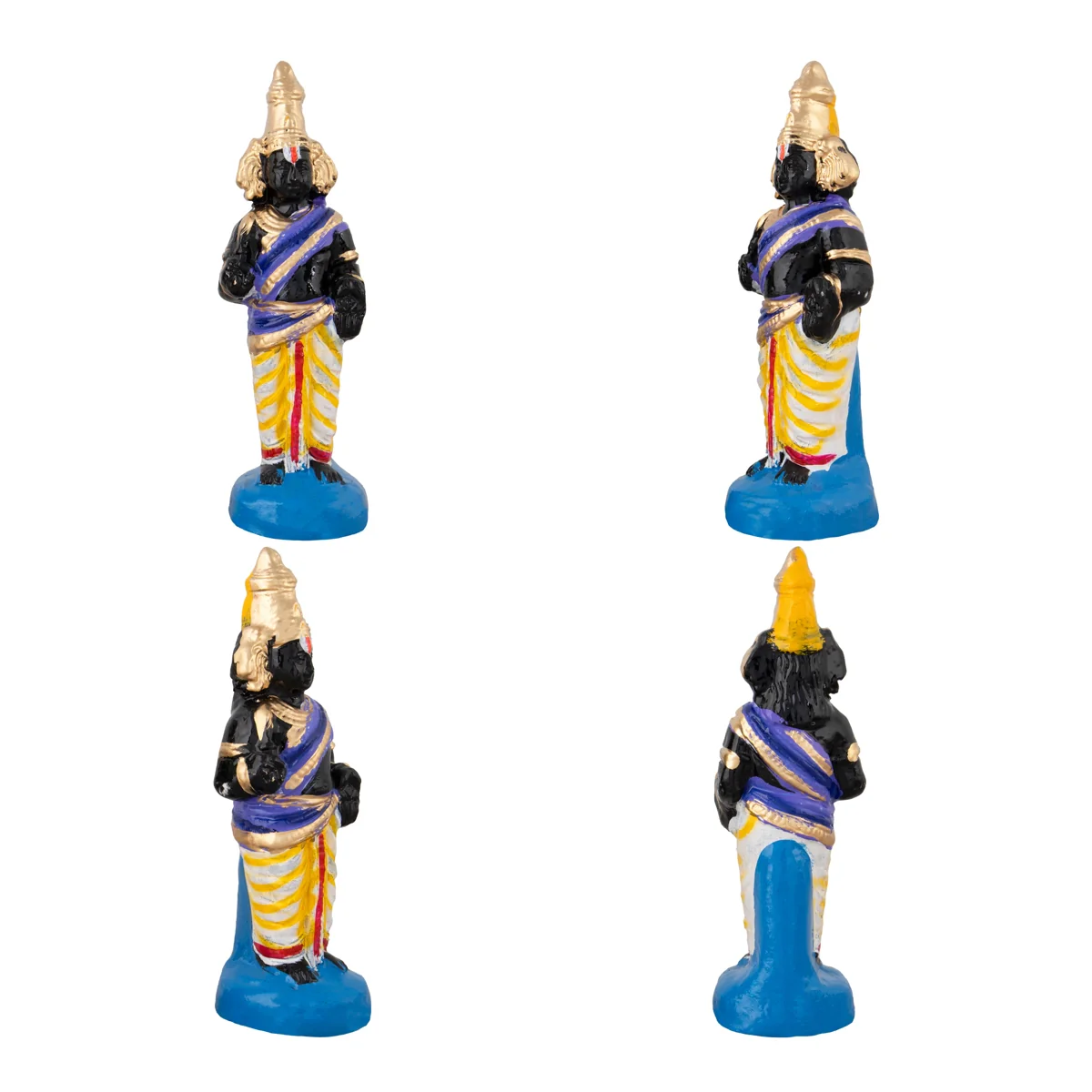Parthasarathy Perumal Utsavar Clay Golu Bommai Set - 10 x 6 Inches | Giri Golu Doll/ Navaratri Golu Bomma/Gombe - Image 4