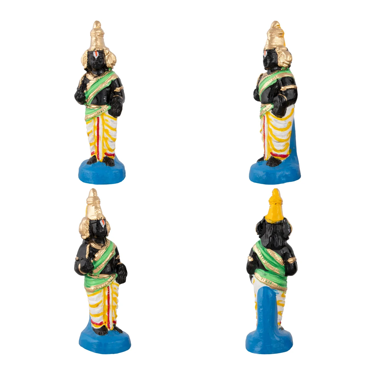 Parthasarathy Perumal Utsavar Clay Golu Bommai Set - 10 x 6 Inches | Giri Golu Doll/ Navaratri Golu Bomma/Gombe - Image 5
