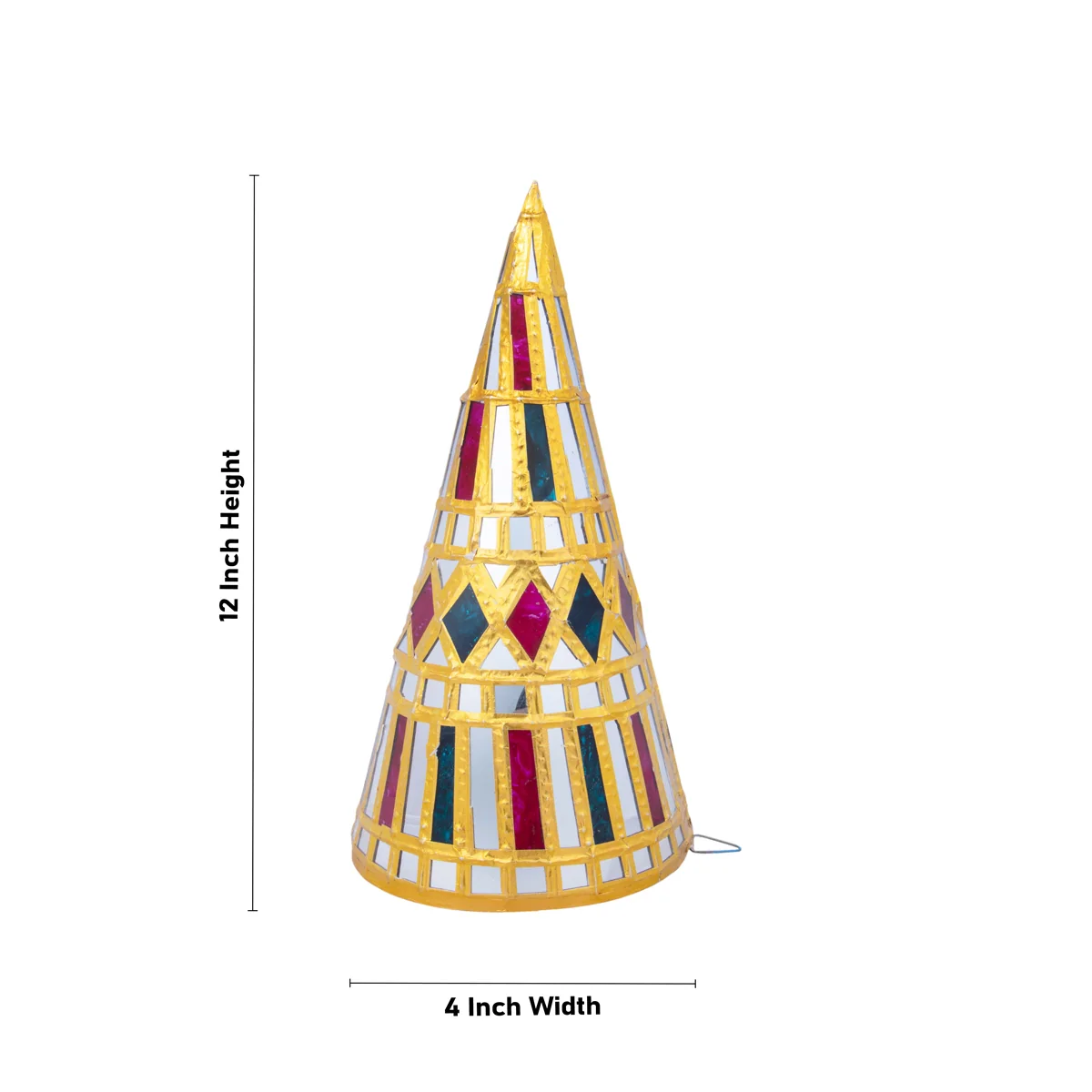 Paruppu Thengai Koodu Pair - 12 x 4 Inches | Tanjore Styple Paruppu Cone for Traditional Ceremony & Wedding - Image 3